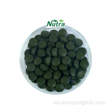 Tabletas de clorella de extracto de clorella natural orgánico